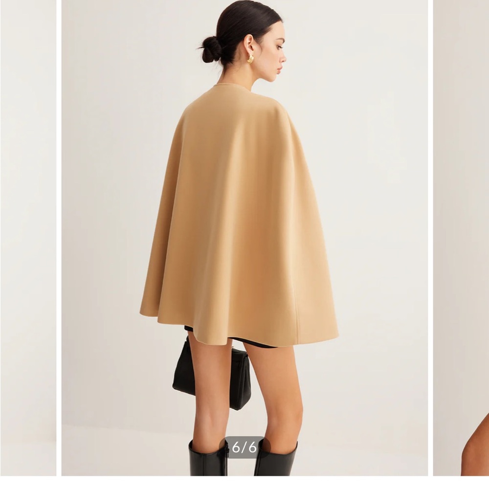 Commense Tan Cape Jacket - Picture 4 of 5